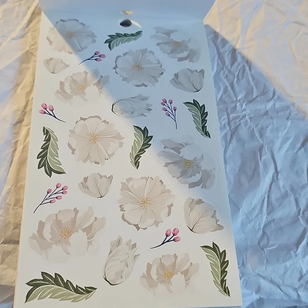 NWT Recollections Floral 'Lady' Sticker Sheet - Pink, Green, Yellow, Teal 679pcs